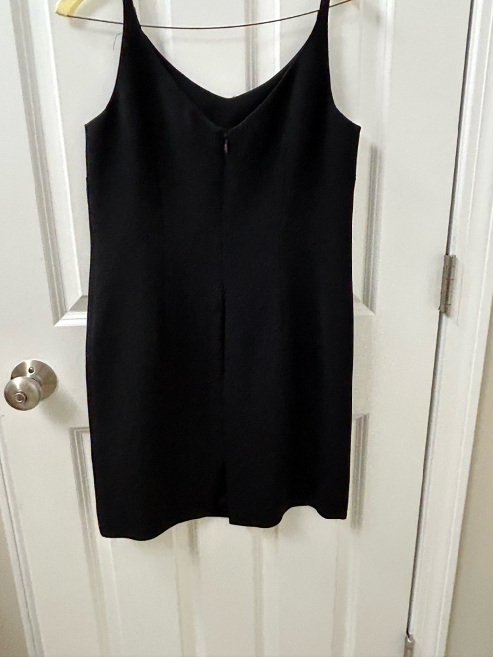 Petite Sophisticate Black Midi Slip Dress “Little Black Dress”